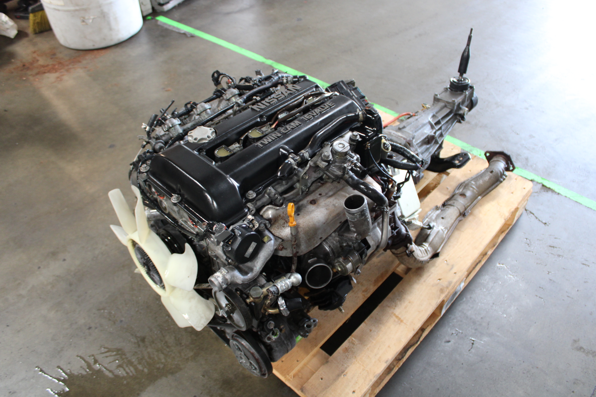 NISSAN SILVIA S13 BLACKTOP ENGINE 5 SPEED MANUAL RWD TRANS JDM