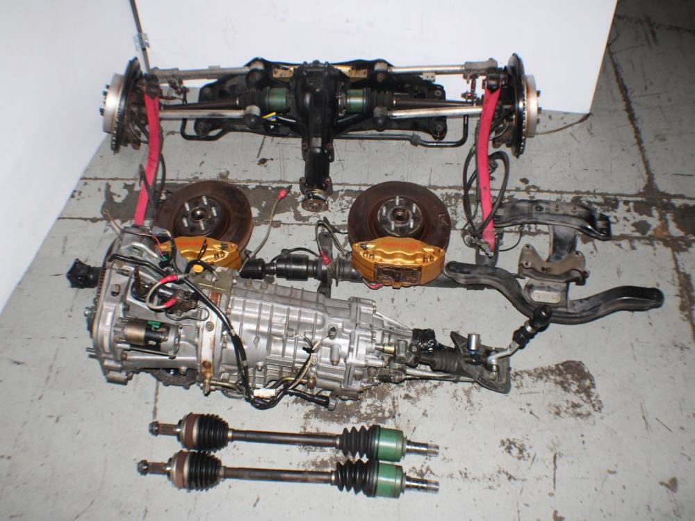 JDM 2003-2008 SUBARU FORESTER SG9 STI 6 SPEED TRANS BREMBO R180 REAR ...